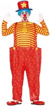 Fiestas Guirca Verkleedpak Clown Heren Polyester Rood/geel Mt M