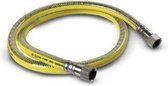 Soper Gasslang INOX 150 cm met Koppeling en Tape Kit M24 EN14800 GASTEC