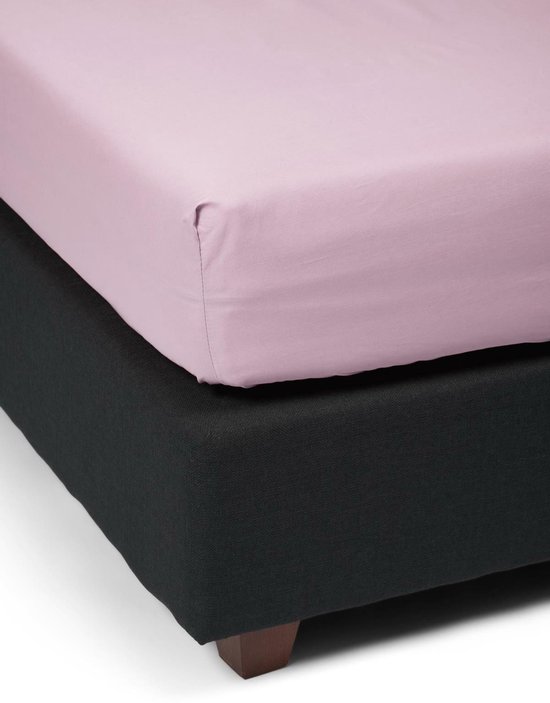 ESSENZA Premium Percale Hoeslaken Lila - 90x210 cm