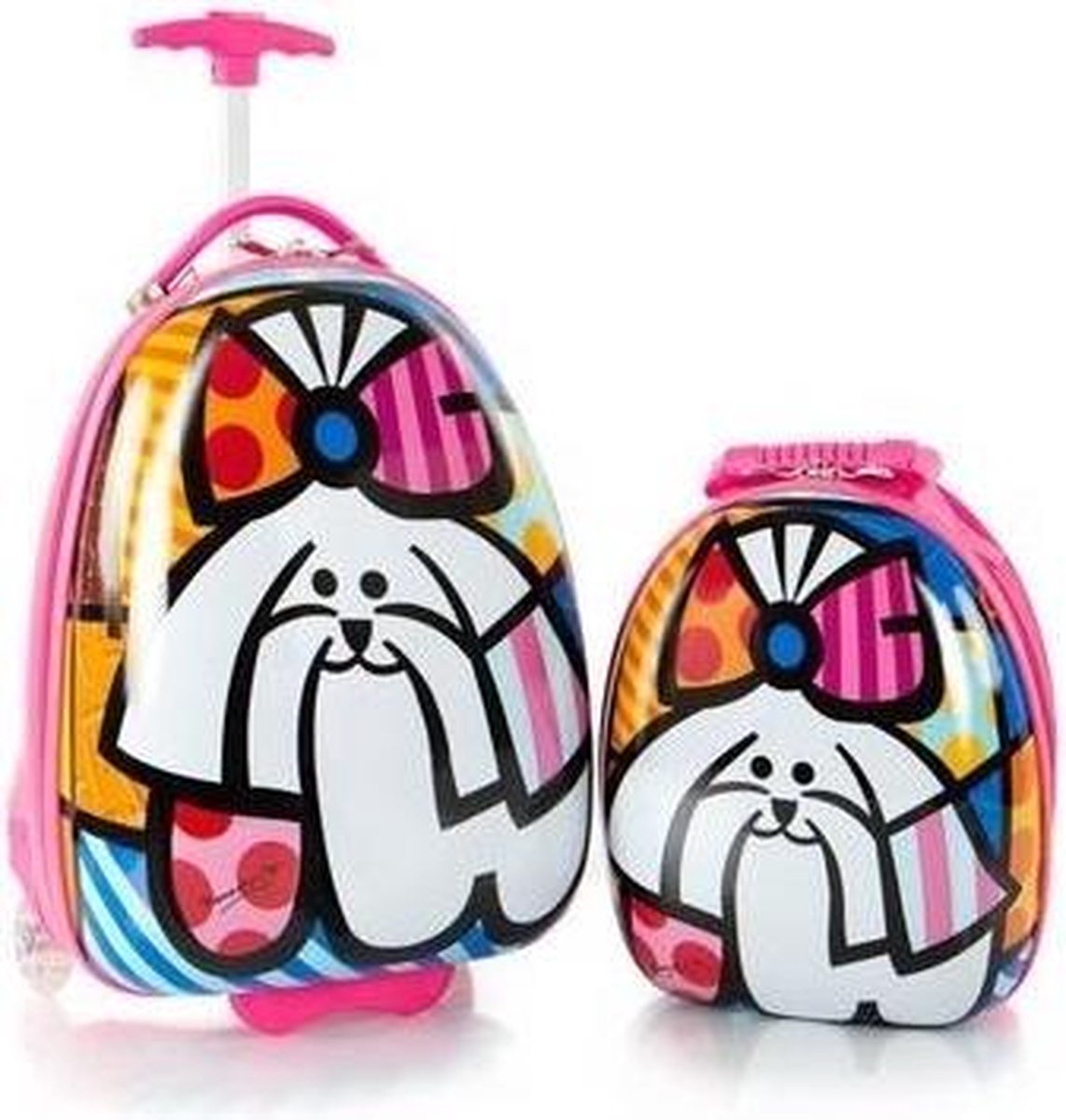 Heys Britto Egg Shape Luggage With Backpack-Britto Dog