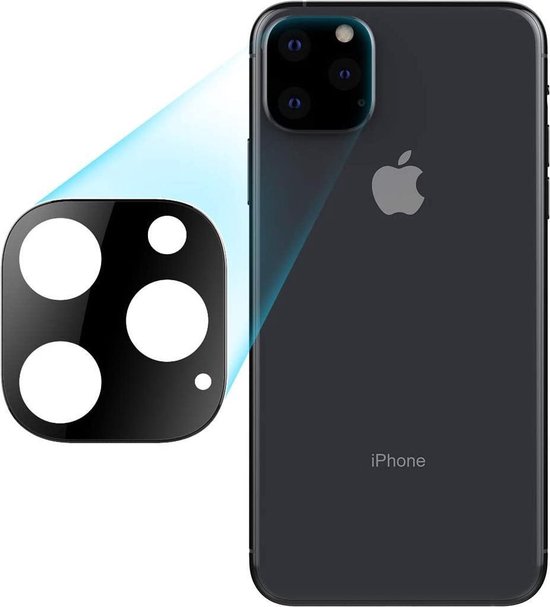 Apple iPhone 11 Pro Max - Pack de 2 Protecteurs d'objectif pour appareil photo + Lot de 2 Protecteurs d'écran en verre Tempered Glass Full 3D en verre