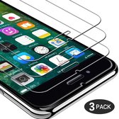 Screenprotector Glas - Tempered Glass Screen Protector - 3x  Geschikt voor: Apple iPhone SE 2020 / SE 2022 / 7 / 8