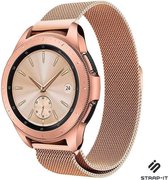 Milanees Smartwatch bandje - Geschikt voor Strap-it Samsung Galaxy Watch 41mm / 42mm bandje Milanees - rosé goud - Strap-it Horlogeband / Polsband / Armband