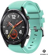 Siliconen Smartwatch bandje - Geschikt voor Huawei Watch GT / GT 2 siliconen bandje - aqua - Strap-it Horlogeband / Polsband / Armband - 46mm