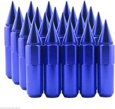 Wielmoeren Spikes 90mm – M12x1.5 – 2 delige moeren - Blue