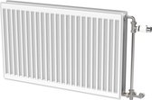 Stelrad Accord paneelradiator 40x120cm type 11 824watt 4 aansluitingen Staal Wit glans