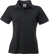 James and Nicholson Dames/dames Werkkleding Poloshirt (Zwart)