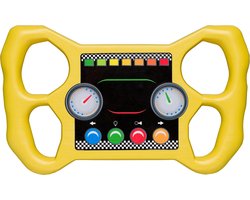 foto van Swing King Racestuur Voor Speelhuisje 30 Cm Geel