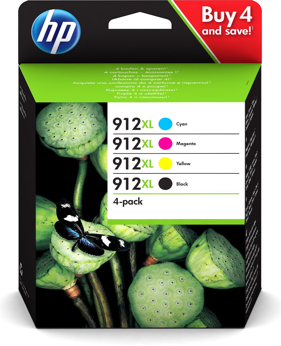 HP 912XL Inktcartridge - MultiPack - BCMY - 3YP34AE