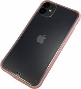 Apple iPhone 11 - Silicone transparant zacht hoesje Sam roze - Geschikt voor