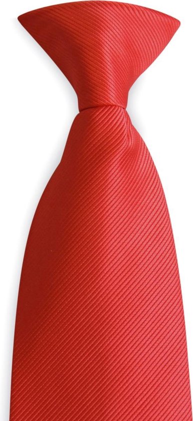 We Love Ties Cravate de sécurité rouge, polyester tissé
