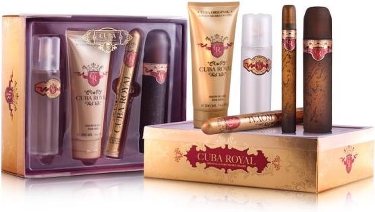 Cuba Paris Royal Eau De Toilette Spray 100ml Set 4 Pieces 2020