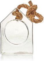 All Glass Terrarium - Hanging House on Rope