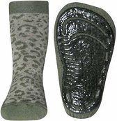 Antislip sokken met wildlife print groen-18/19