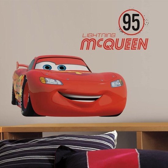 Muursticker Cars - "McQueen" - XL | bol.com