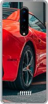 OnePlus 8 Hoesje Transparant TPU Case - Ferrari #ffffff