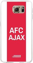 Samsung Galaxy S6 Hoesje Transparant TPU Case - AFC Ajax - met opdruk #ffffff