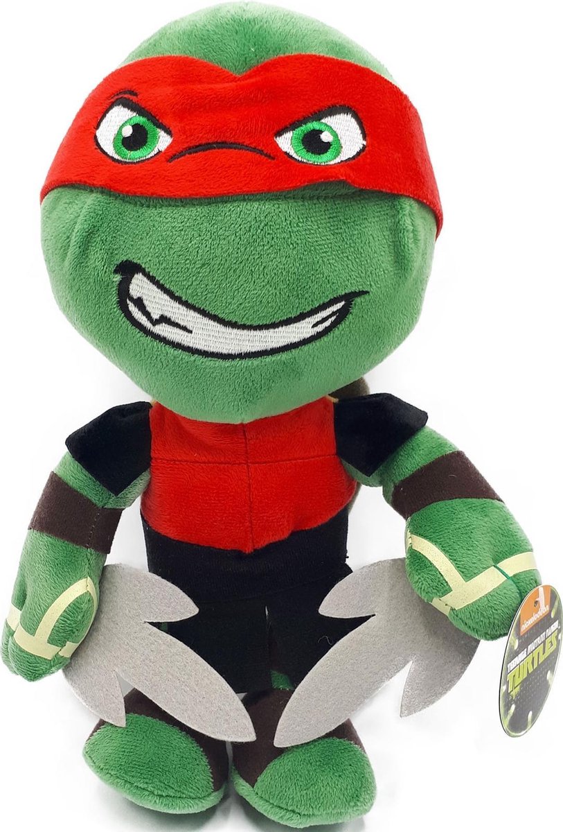 stijl Duwen Vervloekt Teenage Mutand Ninja Turtles - Raphael - Pluche Knuffel - 30 cm | bol.com