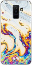 Samsung Galaxy A6 Plus (2018) Hoesje Transparant TPU Case - Bubble Texture #ffffff