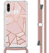 iMoshion Design hoesje met koord voor de Huawei P30 Lite - Grafisch Koper - Roze / Goud