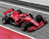 Dielay - Schilderen op Nummer - Formule 1 Auto - Painting by Numbers - 50x40 cm - Complete Set