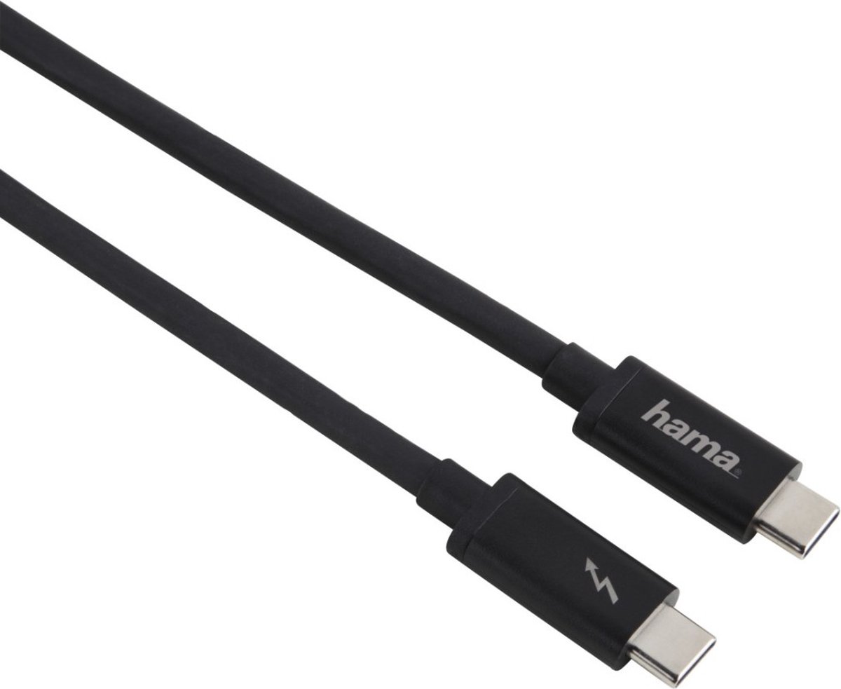 Hama Thunderbolt™3-kabel USB-C 20 Gbit/s 5A 100W Ultra-HD 4K 1,00 M