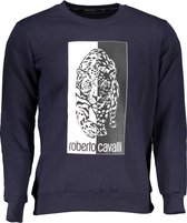 Roberto Cavalli Trui Blauw 2XL Heren