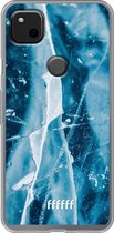 Google Pixel 4a Hoesje Transparant TPU Case - Cracked Ice #ffffff