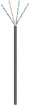Netwerkkabel - Priso AWG24 - Cat5E UTP - 100 Meter - Stugge Kern - Koper - Zwart - BES LED