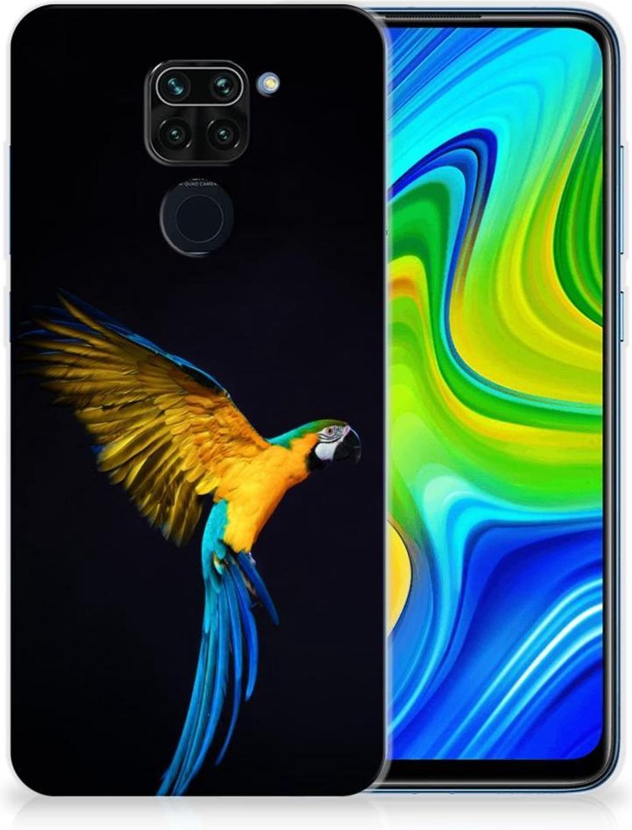 Xiaomi Redmi Note9 TPU Hoesje Papegaai