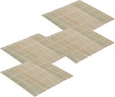 4x Sushi oprol matten bamboe hout 24 cm - Keuken/kookbenodigdheden - Sushi maken benodigdheden - Sushimatjes - Sushi oprolmatten