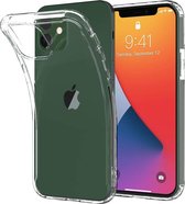 Apple iPhone 12 Mini Hoesje Flexibel en Dun TPU Transparant