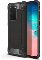 Fonu Hybrid Armor Case hoesje Samsung S20 Plus Zwart