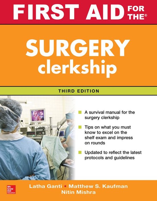 First Aid Series - First Aid for the Surgery Clerkship, Thir ... - cover