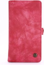 Caseme - iPhone 12 Pro Hoesje - Uitneembare Portemonnee Vintage Rood