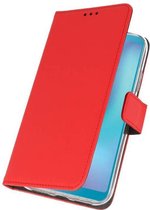 Wicked Narwal | Wallet Cases Hoesje voor Samsung Samsung Galaxy A6s Rood