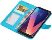 Wicked Narwal | LG V30 Portemonnee hoesje booktype wallet case Turquoise