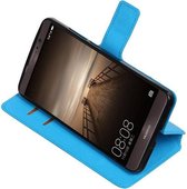 Wicked Narwal | Cross Pattern TPU bookstyle / book case/ wallet case voor Huawei Mate 9 Blauw