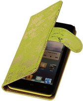 Wicked Narwal | Lace bookstyle / book case/ wallet case Hoes voor Huawei Huawei Ascend G7 Groen