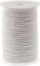 Waxkoord Katoen (ca. 0.5 mm) White (500 Meter)