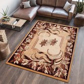 Tapiso Atlas PP Vloerkleed Beige Gebloemd Woonkamer Tapijt Maat- 80x150