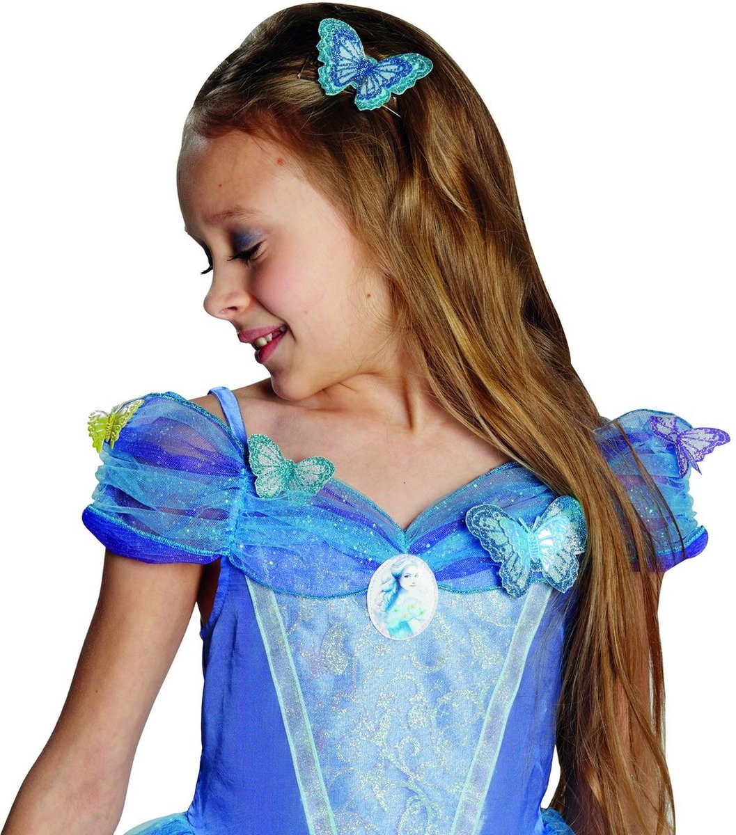 Disney Prinsessenjurk Assepoester Live Action - Kostuum Kind - Maat 128/140  | bol.com
