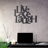 Metalen Wanddecoratie Live Love Laugh