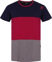 Rafiki T-shirt Leonidio Heren Katoen Blauw/rood Maat Xl