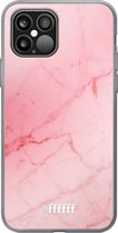 6F hoesje - geschikt voor iPhone 12 Pro - Transparant TPU Case - Coral Marble #ffffff