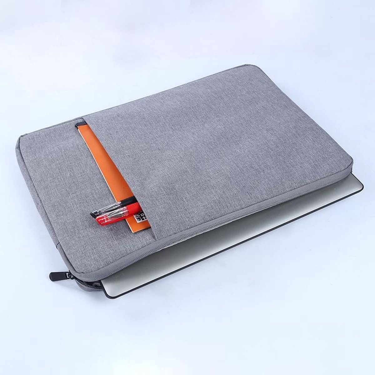 MoKo H721 Sleeve 15.4 inch Notebook Tas - Hoes Multipurpose voor MacBook Pro 15.4-inch Retina 15-15.6 inch laptop - grijs