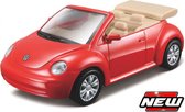 Maisto VW BEETLE 'PULL BACK' rood schaalmodel 4,5"