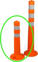 T-Flex 45 cm - Flexibele afzetpalen - Flexpaal oranje - flexibele paal 45 cm hoogte - inclusief reflectie