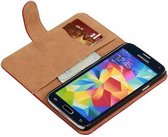 Étui Samsung Galaxy Core Wood Bookstyle Rouge