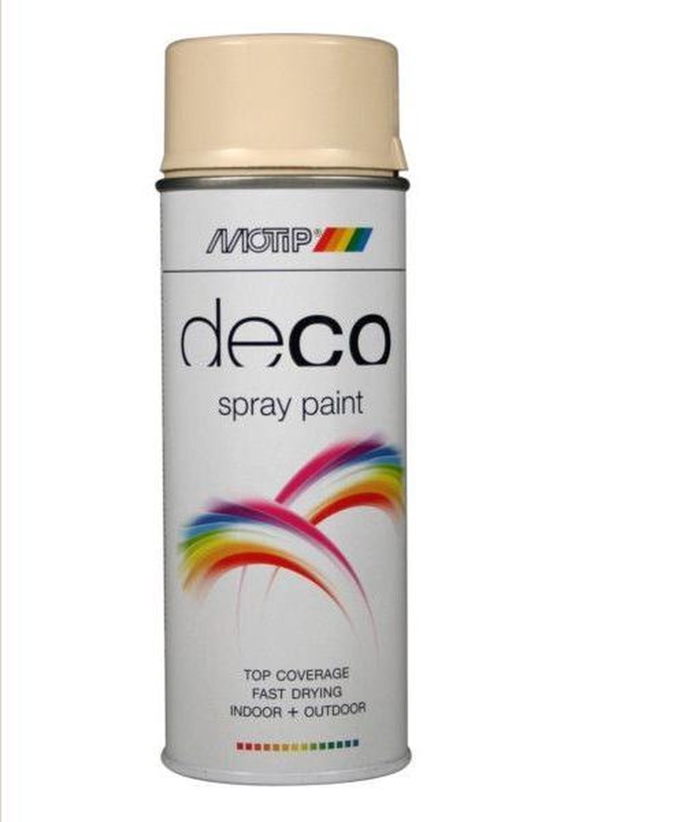 Motip deco alkyd hoogglans lak RAL 1015 licht ivoorkleurig (01610) - 400 ml.